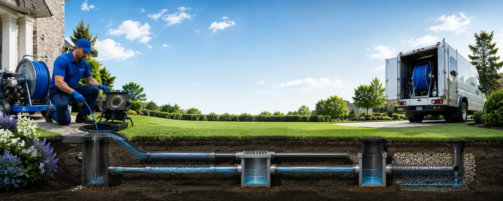 Outdoor drain cleaning information for Monroe, OK
